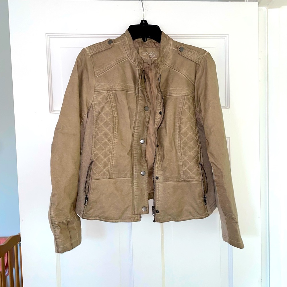 Faux leather jacket
